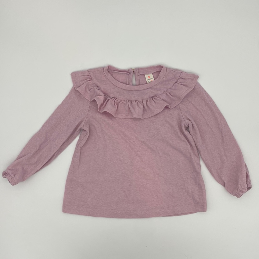 Crewcuts pink long sleeve top girls size 4-5